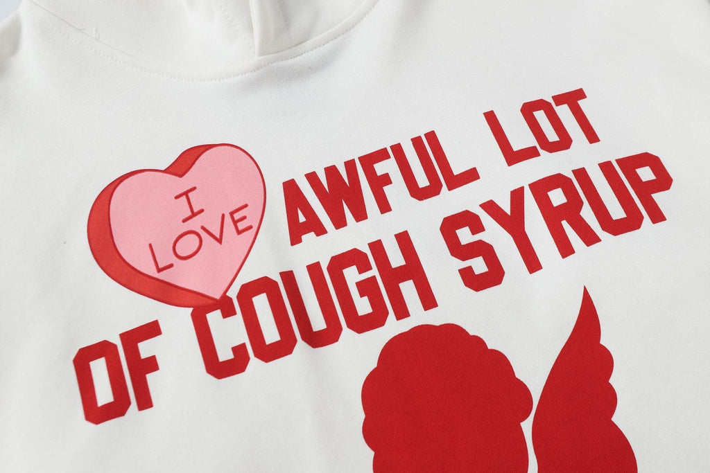 THAT'S A AWFUL LOT OF COUGH SYRUP Angel Tears Graphic Hoodie — detail
