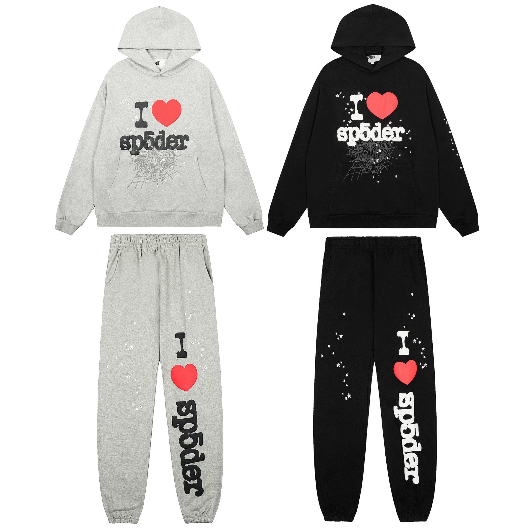 Sp5der I Heart Web Graphic Matching Set — comparison