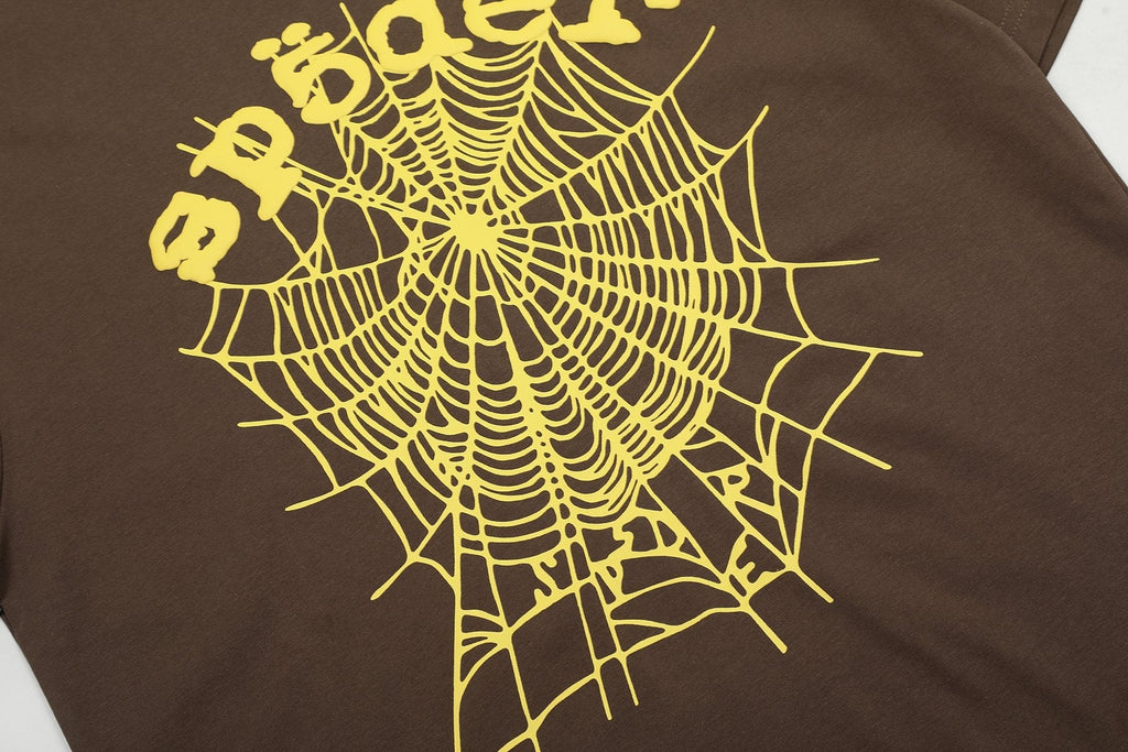 Sp5der Spiderweb Graphic T-Shirt — detail