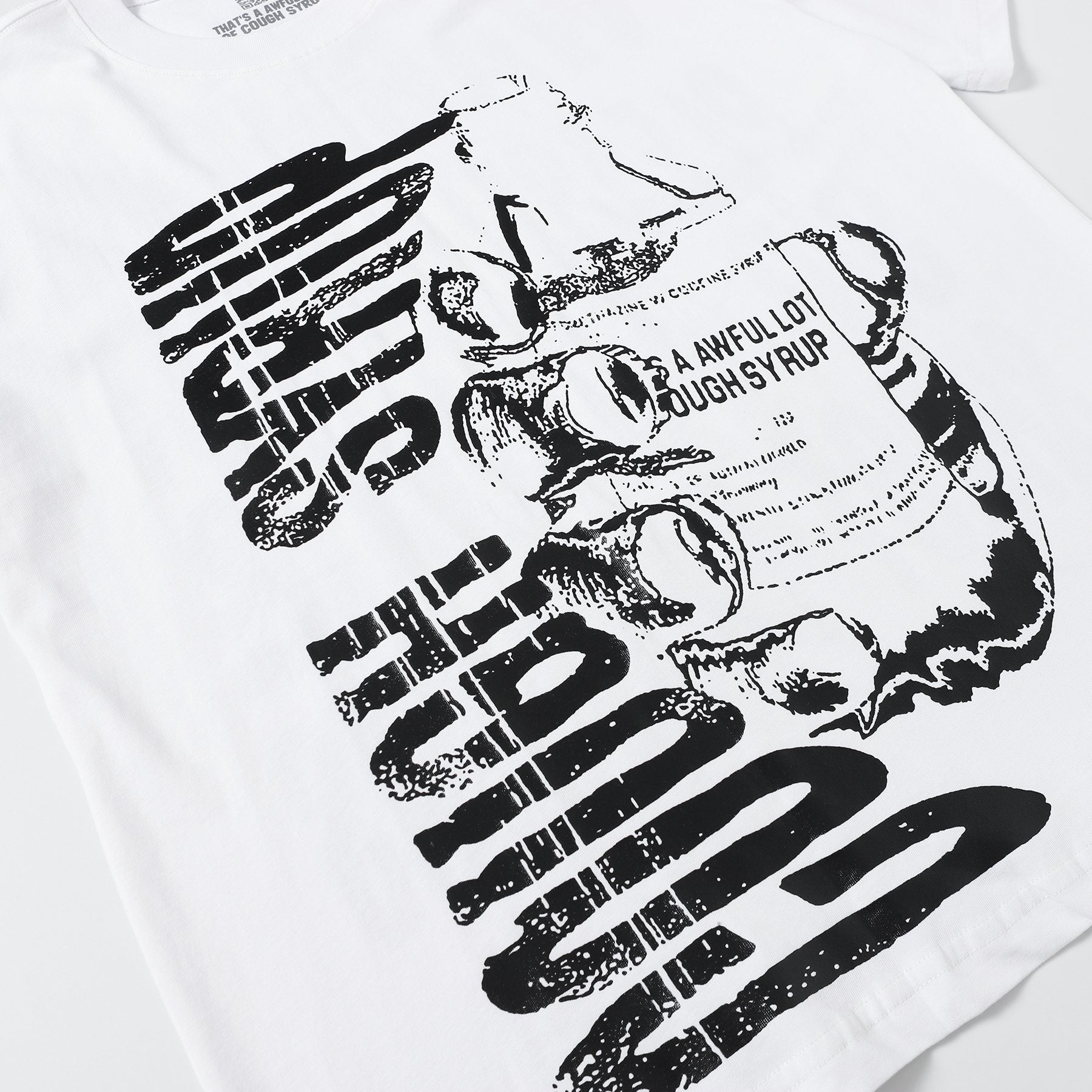 THAT'S A AWFUL LOT OF COUGH SYRUP Graphic T-Shirt — detail
