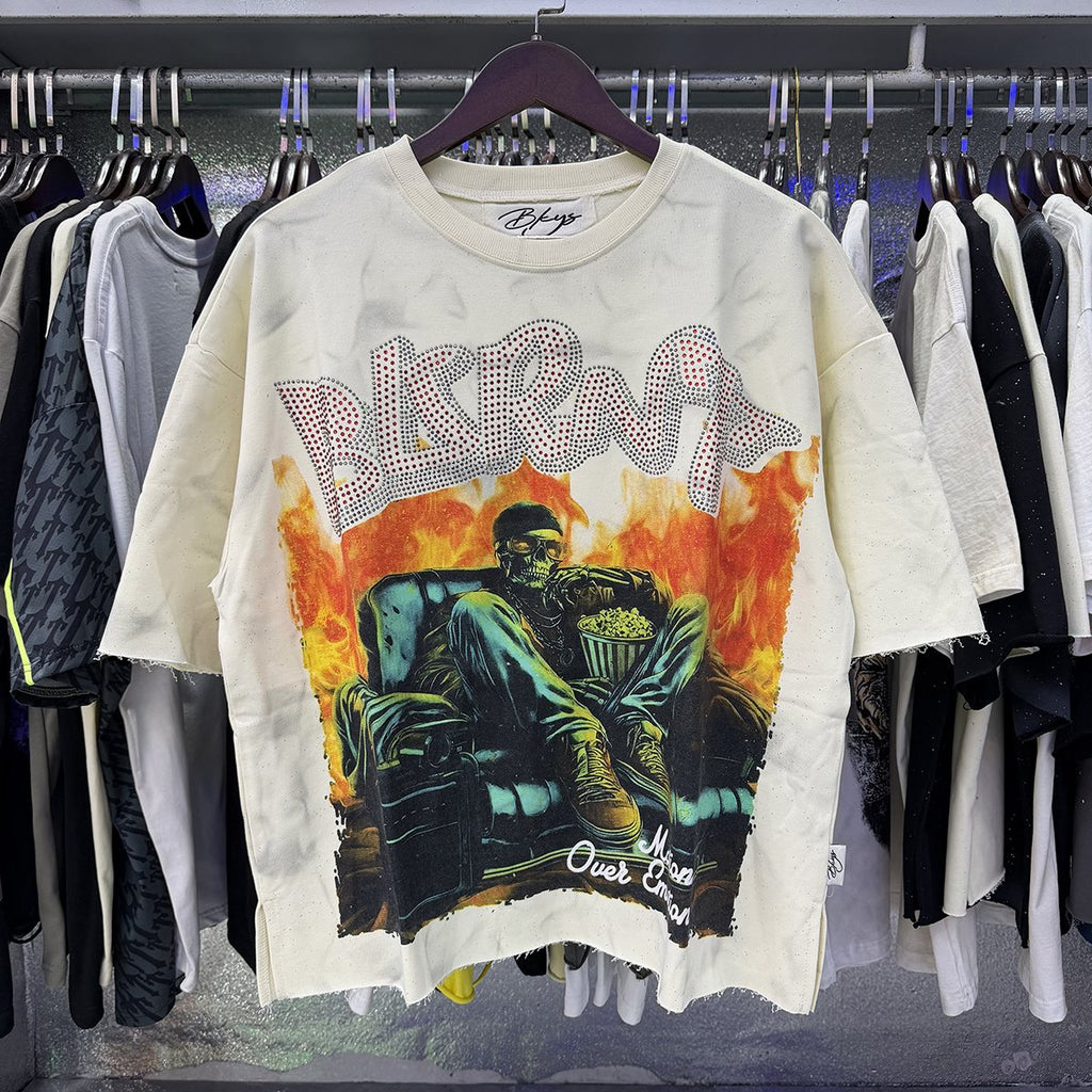BKYS Revival Burnt Rhinestone Graphic T-Shirt — context