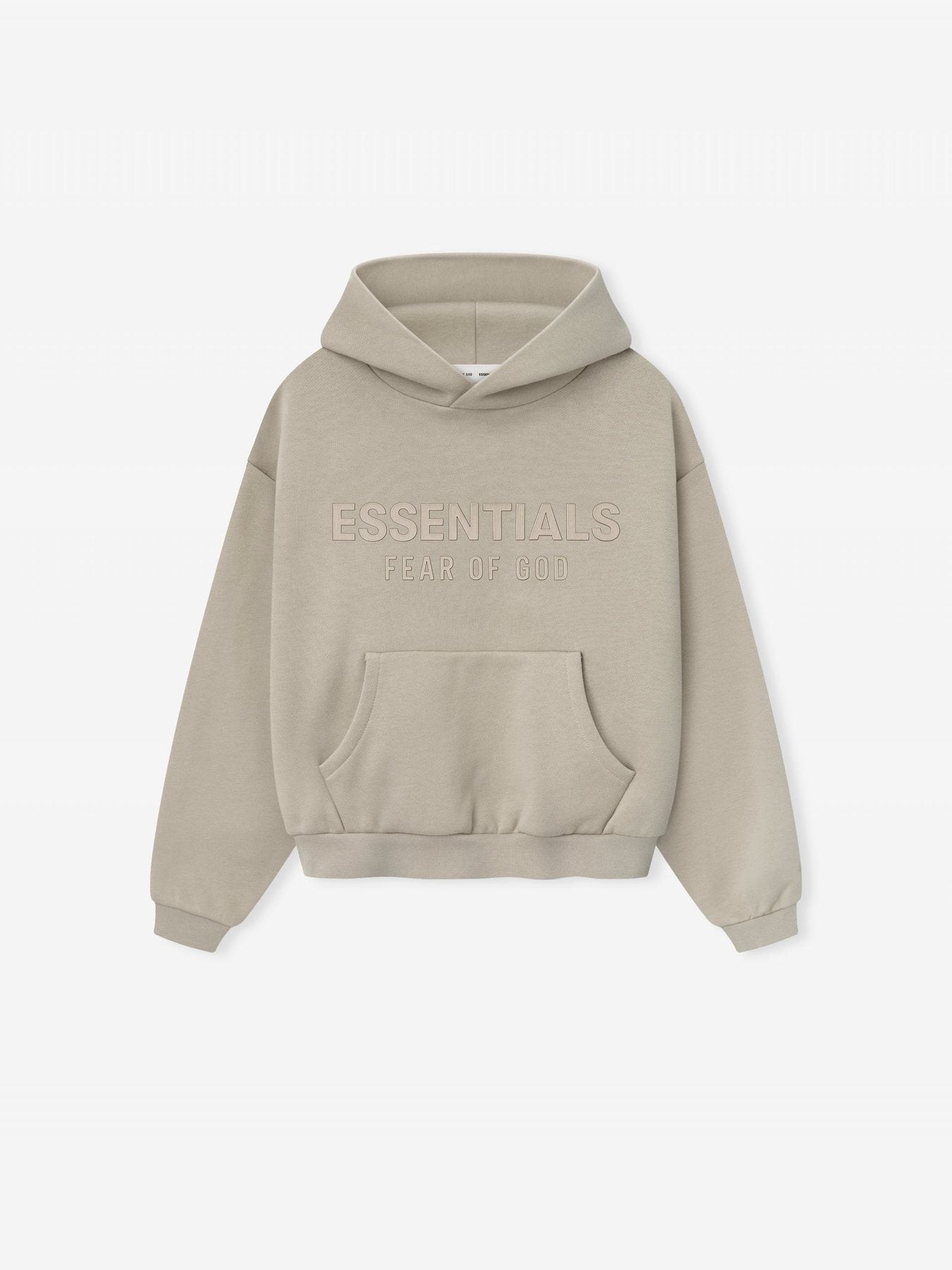 Fear of God Embossed Logo Pullover Hoodie — front