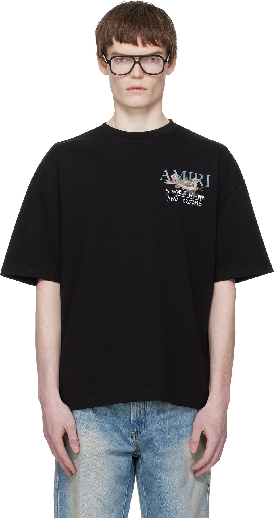 AMIRI Hope and Dreams Bird Graphic T-Shirt — context