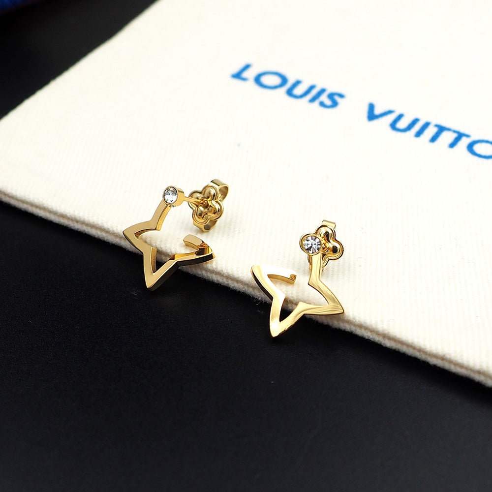 Louis Vuitton Blossom Mini Hoops 18K Gold Earrings