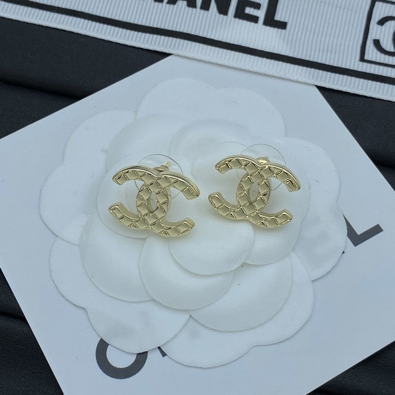 Chanel Classic 18K Gold Earrings