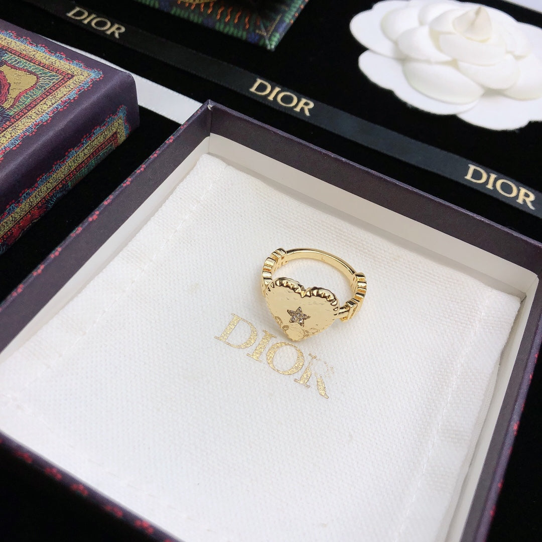Dior J'adior Heart 18K Gold Ring