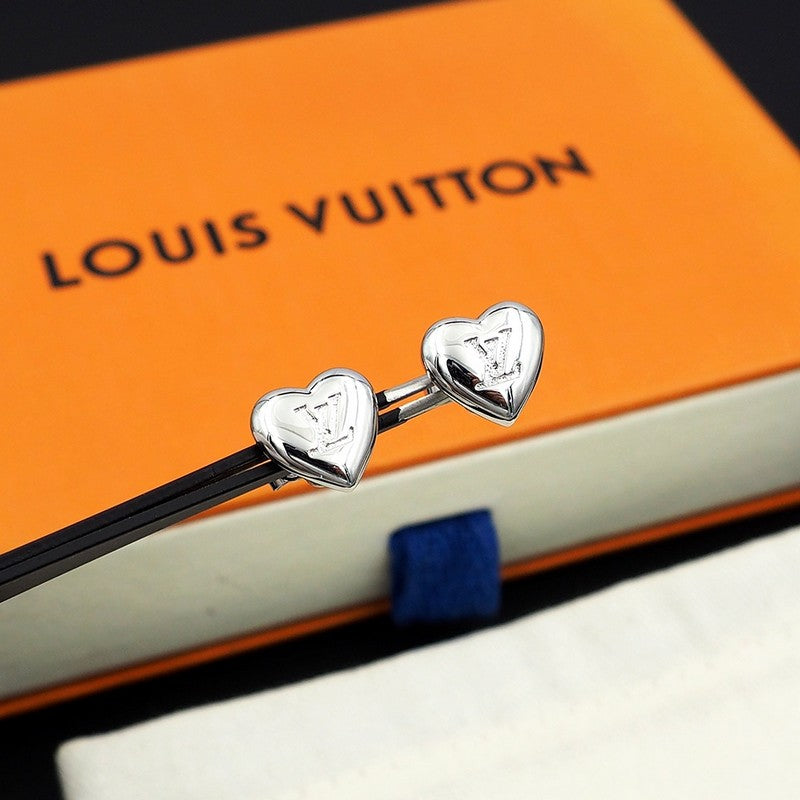 Louis Vuitton Heart 18K Gold Earrings