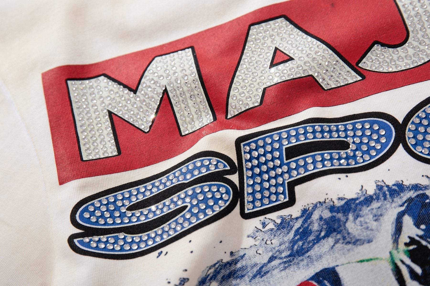 MAJESTIK Motorcycle World Tour Graphic T-Shirt — detail