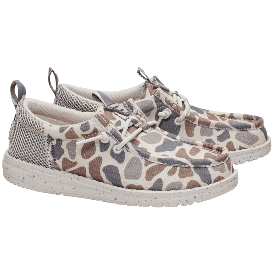HEYDUDE X BURLEBO Wally Funk Youth Deer Camo